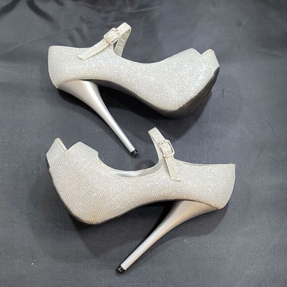 QUPID PEEP TOE HIGH HEEL STILETTOS WOMEN"S PUMP - Picture 11 of 13